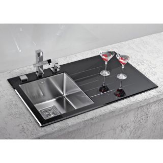 Кухонная мойка Alveus 1099633 Crystalix 10 черная 86x54 левая