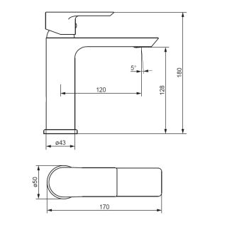 Смеситель для раковины Damixa Apollo 470210300 черный