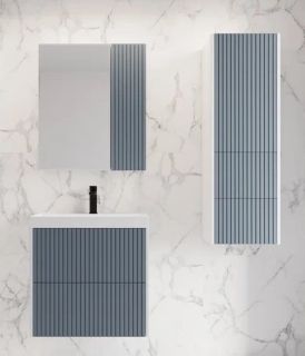 Зеркальный шкаф Style Line ЛС-00002319 Стокгольм 60 графит софт