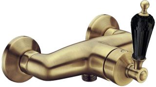 Смеситель для душа Boheme Vogue  с черным SW_Комплект бронза