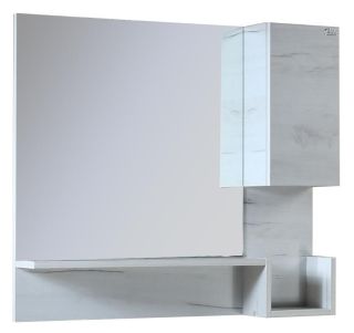 Шкаф-зеркало Onika Санторини 208089 80см дуб белый крафт