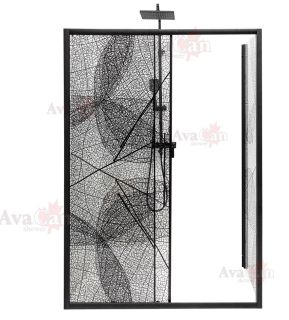 Душевой уголок AvaCan FB 120-140 + SB 100 чёрный
