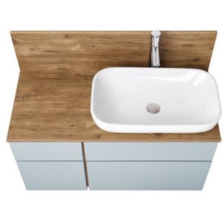 Тумба под раковину Акватон Мишель 100см дуб рустикальный/фьорд 1A256901MIX30
