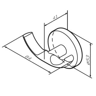 Двойной крючок для полотенец AM.PM X-Joy A85A35644 розовое золото