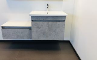 Тумба с раковиной Comforty Осло 00-00006118 70 см Бетон светлый