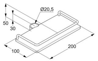 Полка Kludi Cockpit белый/хром 6410110-00