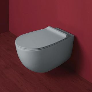 Унитаз Simas Vignoni VI18 cemento matt подвесной Серый матовый без сиденья