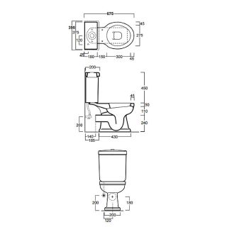 Унитаз  Simas Londra LO921bi без бачка и сиденья