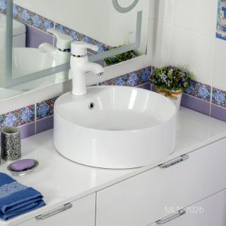 Накладная раковина Melana 7026-805 46см белый