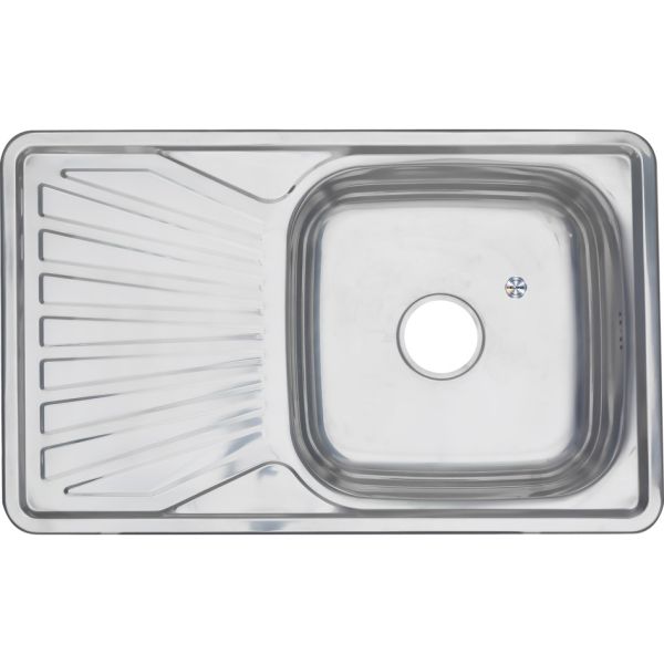 Мойка 7848 U Melana 0,6/160 хром с сифоном (217 t *10)