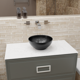 Накладная раковина Charus Emilia 700-013B 32см чёрный