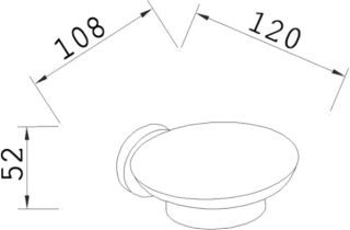 Мыльница Sapho Samba хром SB102