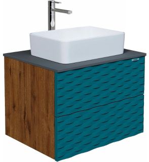 Тумба подвесная под раковину Grossman Альба 106502 65см веллингтон/бриз