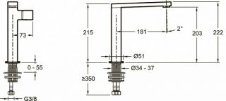 Смеситель для раковины Jacob Delafon Composed E73159-TT