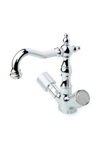 Смеситель раковины Boheme TRADIZIONALE CHROMO с керамической ручкой_Комплект хром