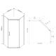 Душевой уголок Vincea Stresa VSP-1S100CH 100x100 см