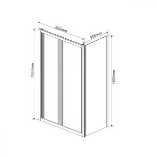 Душевой уголок Vincea Garda VSR-1G8080CL 80x80 см