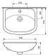Мебельная раковина Rosa Уют 4620008192758 50см белый