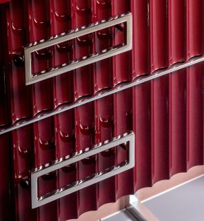 Тумба под раковину Armadi Art Monaco 80см бордо/хром 867-080-RCR