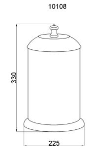 Ведро Boheme Palazzo Nero золото 10158