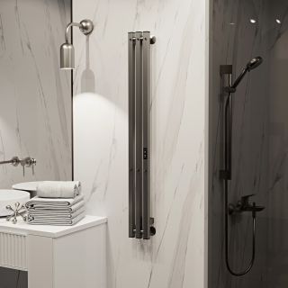 Полотенцесушитель электрический Indigo Style Pro LSPRE120-13GNSRt 120x13 см оружейная сталь