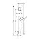 Штанга для душа Hansgrohe Unica S Puro 28631700 90 см