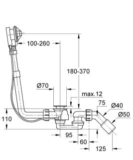 Сливной и переливной гарнитур Grohe 28939000 белый