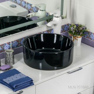 Накладная раковина Melana 7078AB-805 41см чёрный