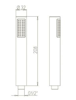 Душевая лейка Paini Pixel 81CR155 хром