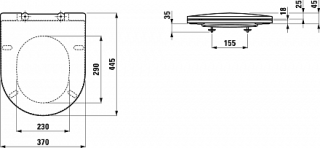 Сиденье для унитаза Laufen Pro 8.9896.6.000.000.1