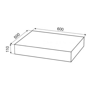 Столешница Velvex Unit 60, графит