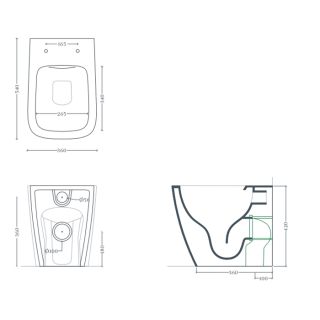 Унитаз Artceram A16 ASV007 05 00 белый