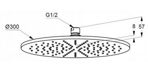 Верхний душ Kludi A-QA белый/хром 6433091-00