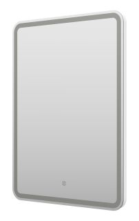 Зеркало с подсветкой Misty 3 Неон 60см с сенсором на зеркале белый