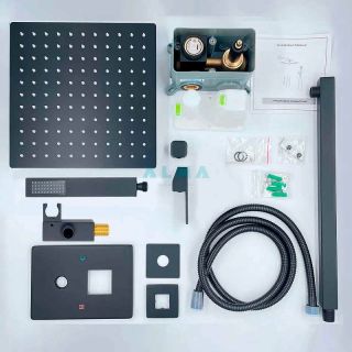 Душевой комплект ALMAes Leine TVZ-0810 чёрный