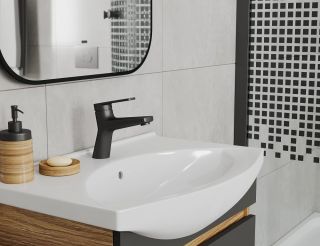 Смеситель для раковины DQ Bayern.F?rth DA1522105 чёрный матовый