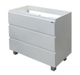 Напольная тумба под раковину Эстет Bali New ФР-00009968 90см три ящика белый