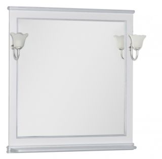 Зеркало Aquanet Валенса 180040 90 см белый краколет/серебро