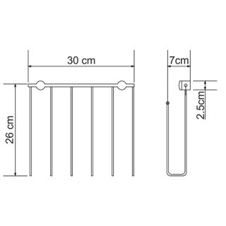 Wasserkraft K-311 Держатель для газет