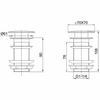Донный клапан Allen Brau Infinity 5.21025-31 Черный матовый
