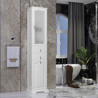 Шкаф-колонна Opadiris Риспекто 40 R 00-00005839 с бельевой корзиной Белый матовый