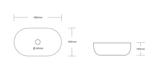 Раковина Milleau Nuage MU7100K-MDBI матовый индиго темно-синий