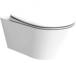 Подвесной унитаз Boheme Avva 972-W безободковый белый глянец