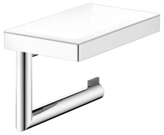 Держатель для туалетной бумаги с полочкой Keuco Reva 12873019000 хром