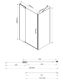 Душевой уголок Vincea Extra VSR-1E809010CL 80/90 x 100 см