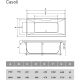 Акриловая ванна Vayer Casoli 180x80 Гл000006808 без гидромассажа