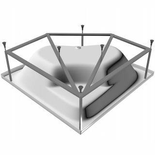 Каркас для ванны Vayer Boomerang 150x150 Гл000010632 Серый