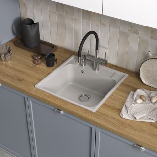 Мойка кухонная Reflexion Etude 53-GR RF0353GR серый