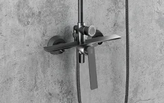 Душевая стойка Milleau ELEGANT MLV13223PDD-GM оружейный серый полуглянцевый