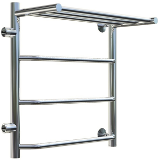 Водяной полотенцесушитель Тругор Браво ПМ 1 П 50x60x50см с полкой левый хром Браво1/ПМ506050Плев